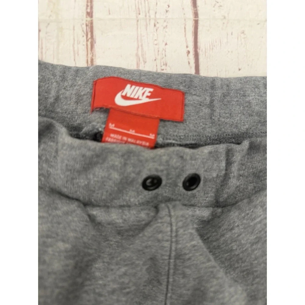 Nike Air Grey Jogger Sweatpants with Knee Panels & Elastic Waist, Medium Youth